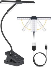 51 LED Music Stand Light Foldable Rechargeable Clip-On Piano Lamp for Musicians