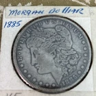 1885 Morgan Dollar VF Silver $1 Business Strike Coin Uncertified Circulated