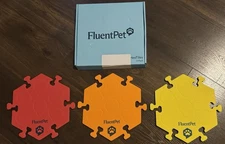 💎 HexTiles - Sunset 3-Pack | Talking Dog and Cat Button Mat Set