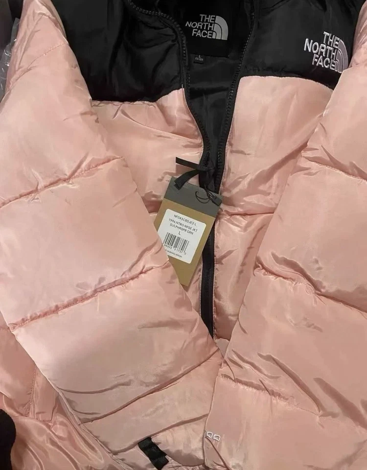 Chaqueta acolchada Trending North Face 700 rosa para mujer talla grande nueva con etiquetas Foto 3 de 4