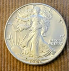 1942 50C Walking Liberty Half Dollar BU/MS