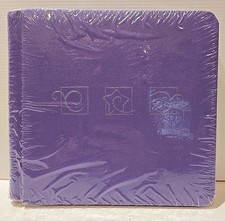 Creative Memories Purple Silver Stars Swirls 7 x 7 Scrapbook Album With Pages
