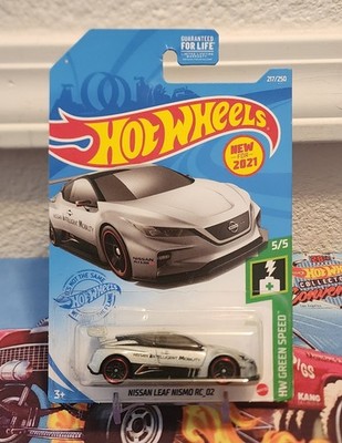 2021 Hot Wheels HW Green Speed 5/5 Nissan Leaf Nismo RC 02 Silver #217