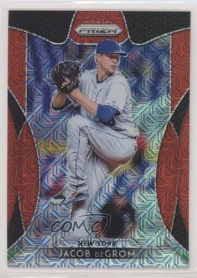 2019 Panini Prizm Red Mojo Prizm 177/299 Jacob deGrom #20 09su