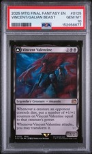 VINCENT VALENTINE  2025 MAGIC THE GATHERING FINAL FANTASY PSA 10
