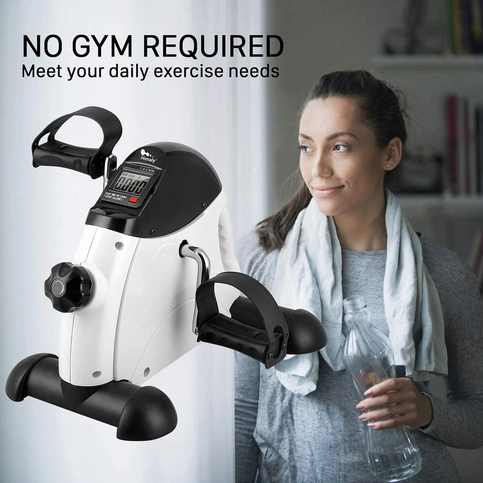 Mini Exercise Bike, under Desk Bike Pedal Exerciser Portable Foot Cycle Arm & L - Image 2 of 4