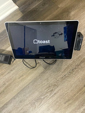 Toast Flex POS Touchscreen Terminal w/ Card Reader Base, Power Adapter & Cables
