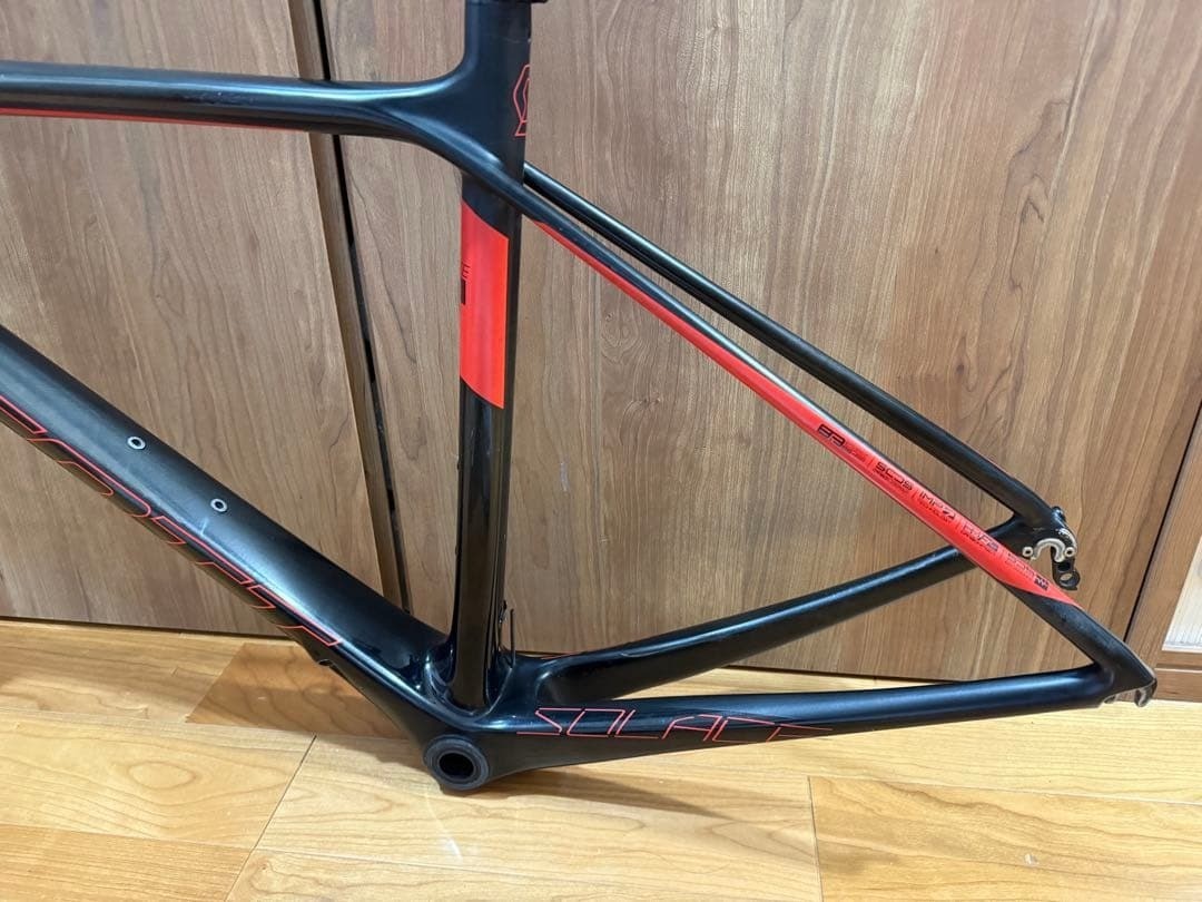 SCOTT Solace 10 Frame Set Carbon Road Bike Black/Red XXS Size USED