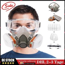 Halbmaske 6200 Staubmaske Arbeitsschutz Atemschutzmaske mit Filter Set Profi DE