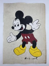 Andy Warhol COA Art Painting Original Drawing Vintage Paper Signed