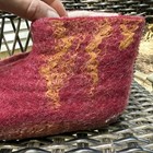Organic Felt handmade Slippers Booties Houseshoes for Girls US size 12.5-13 — photo 5