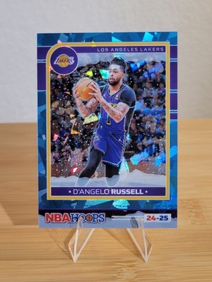 2024-25 Panini NBA Hoops - D'Angelo Russell Winter Blizzard Prizm Premium #69/88