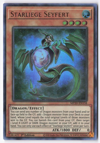 Starliege Seyfert MP20-EN158 YuGiOh 2020 Tin of Lost Memories Mega Pack card