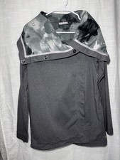 Lululemon Savasana Wrap Jacket Heathered Gray Cloud Marble Lining Women s