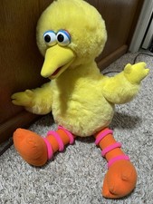 Vintage Talking Big Bird Plush Playskool Sesame Street 1990s WORKS