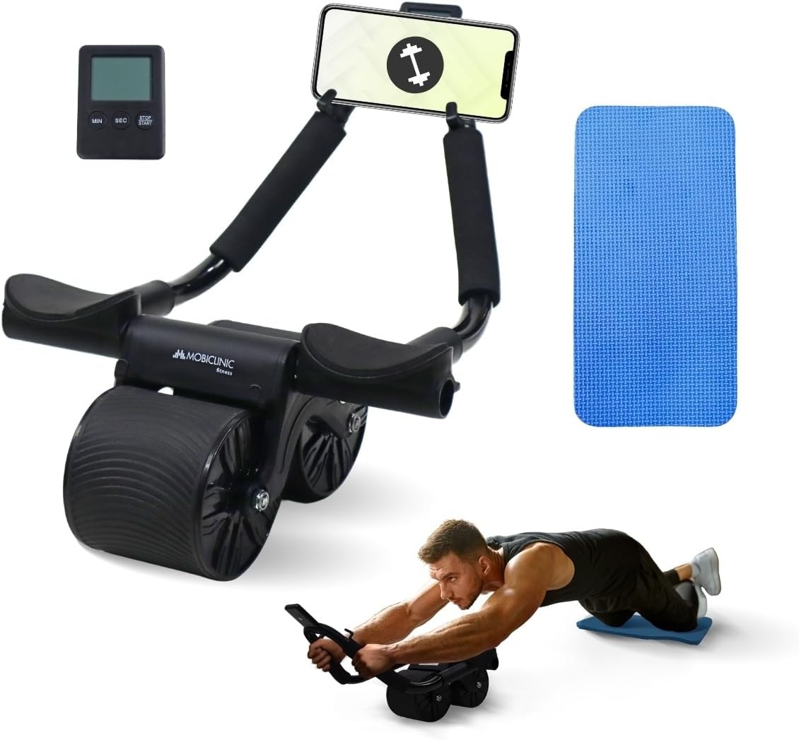 Roue abdominale Mobiclinic pour sculpter les abdominaux et soulager les poignets