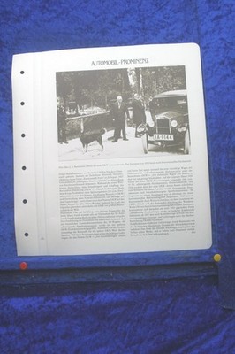 J.S. Rasmussen (3004) Sammelblatt Deutsches Automobil Archiv