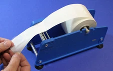 Super Stick Label seals and Holder Dispenser Bundle 500 2" Clear Round Labels