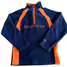 Reebok Boy's Medium 10/12 Denver Broncos Fleece 1/4 Zip Pullover
