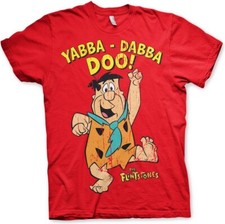 Image of The Flintstones Yabba-Dabba-Doo T-Shirt Red