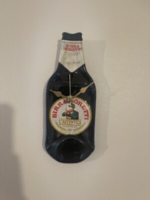 Birra Moretti Squashed/ Flat Bottle Wall Clock