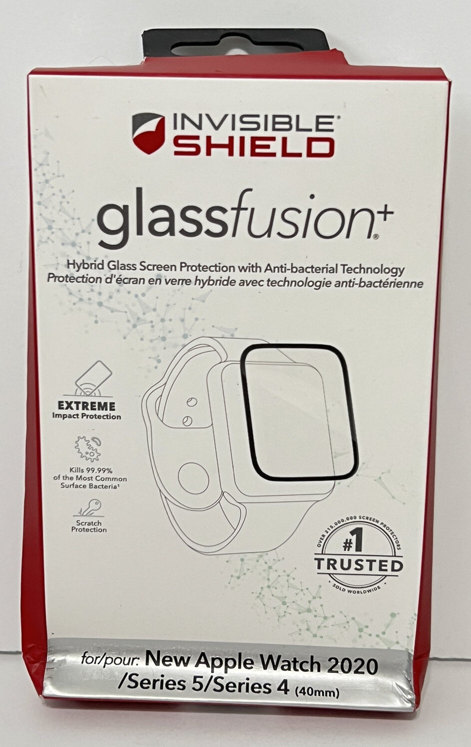 ZAGG Glass Fusion+ Screen for Apple Watch Series 6 / SE / Series 5 & 4