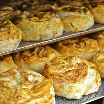 Gulluoglu Rolled Savory Cheese Pie (Gülbörek), 3 Pieces (Pack of 1), daily