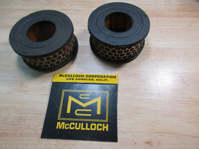 Pair of Air Filters McCulloch Power Mac 390 Cutoff Saw Demolishion Saw