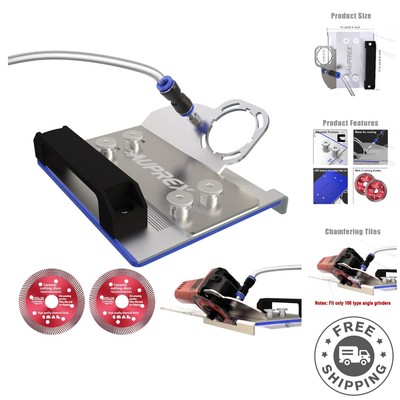 Precision 45° Tile Chamfering Tool for 100-Type Angle Grinders - Stainless Steel