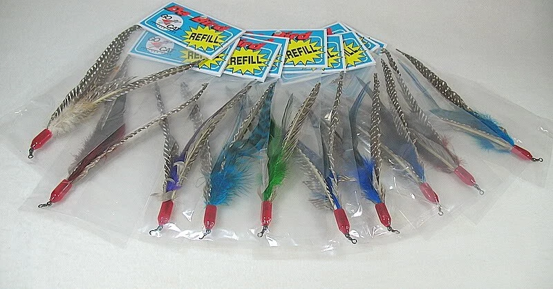 10 REFILLS for Da Bird feather wand cat toy toys refill Authentic Go Cat