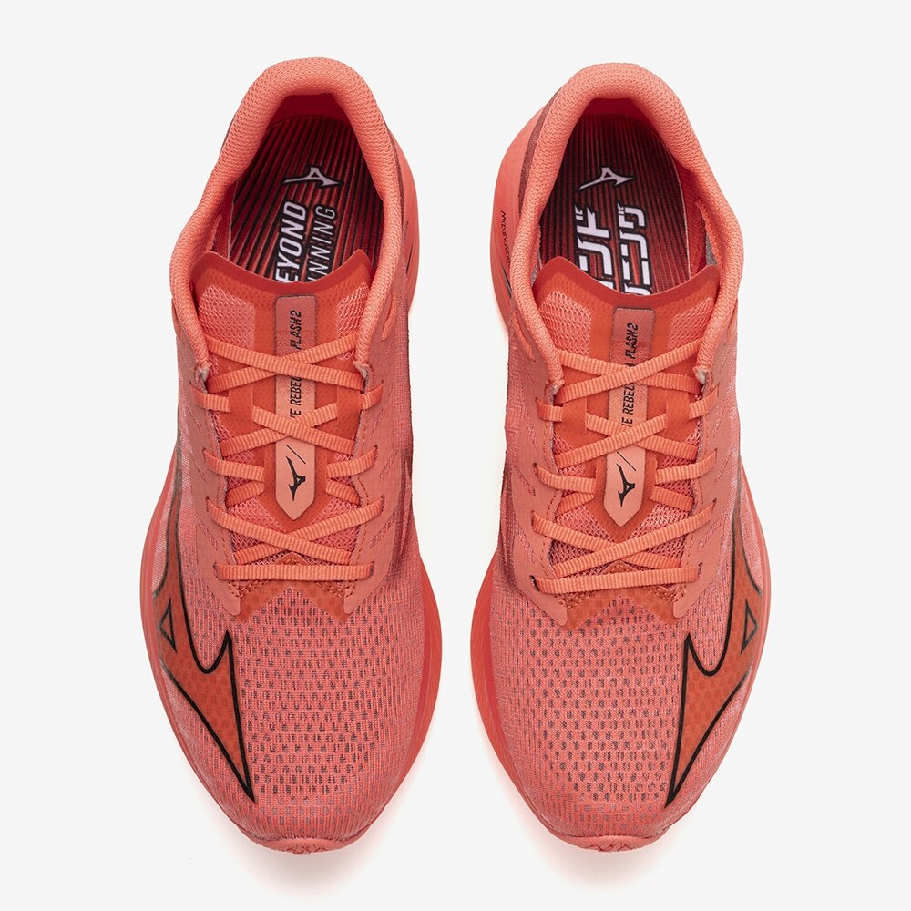 Mizuno Running Shoes WAVE REBELLION FLUSH 2 Red/Black J1GC2436 01