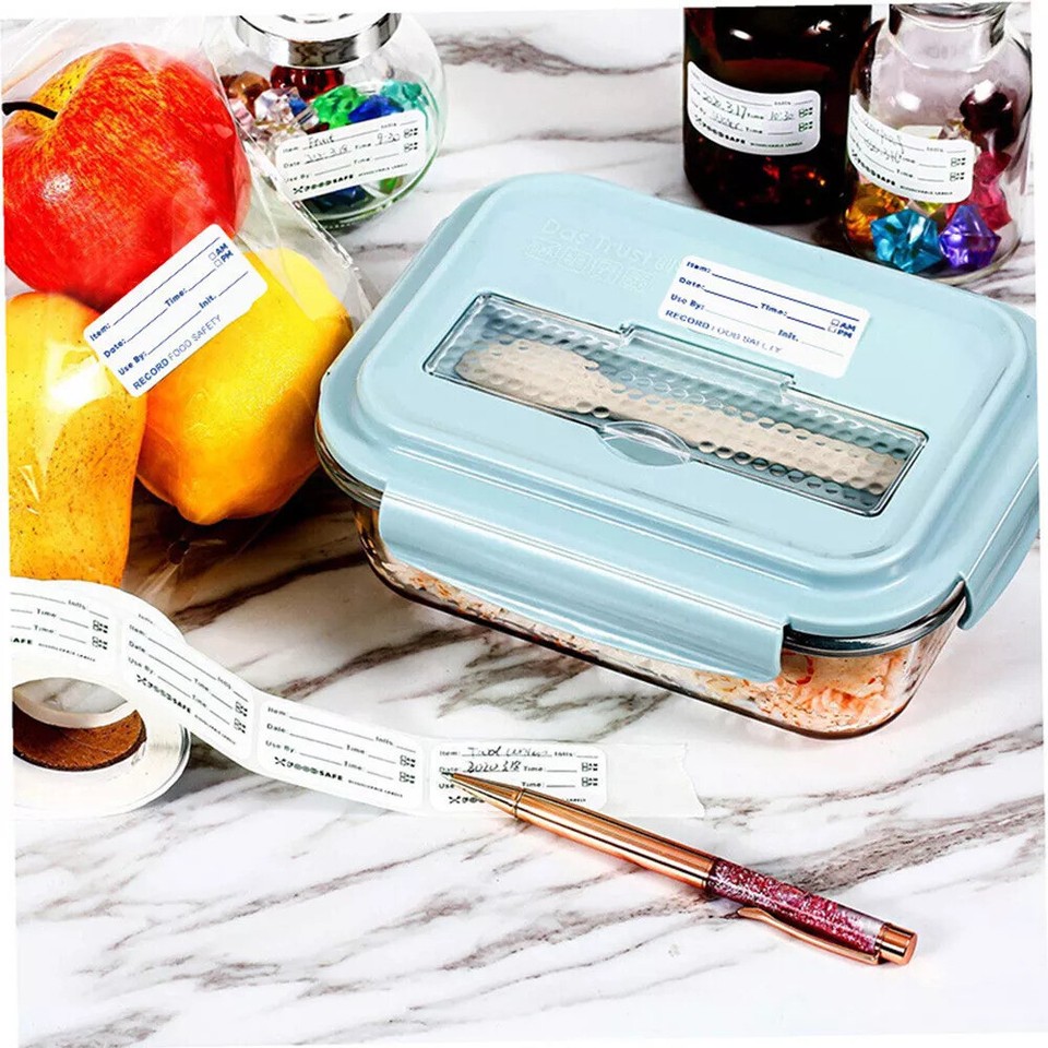 Temporary Container Label 500/1000x Removable Freezer Labels Food Date Storage Sticker Packaging ...
