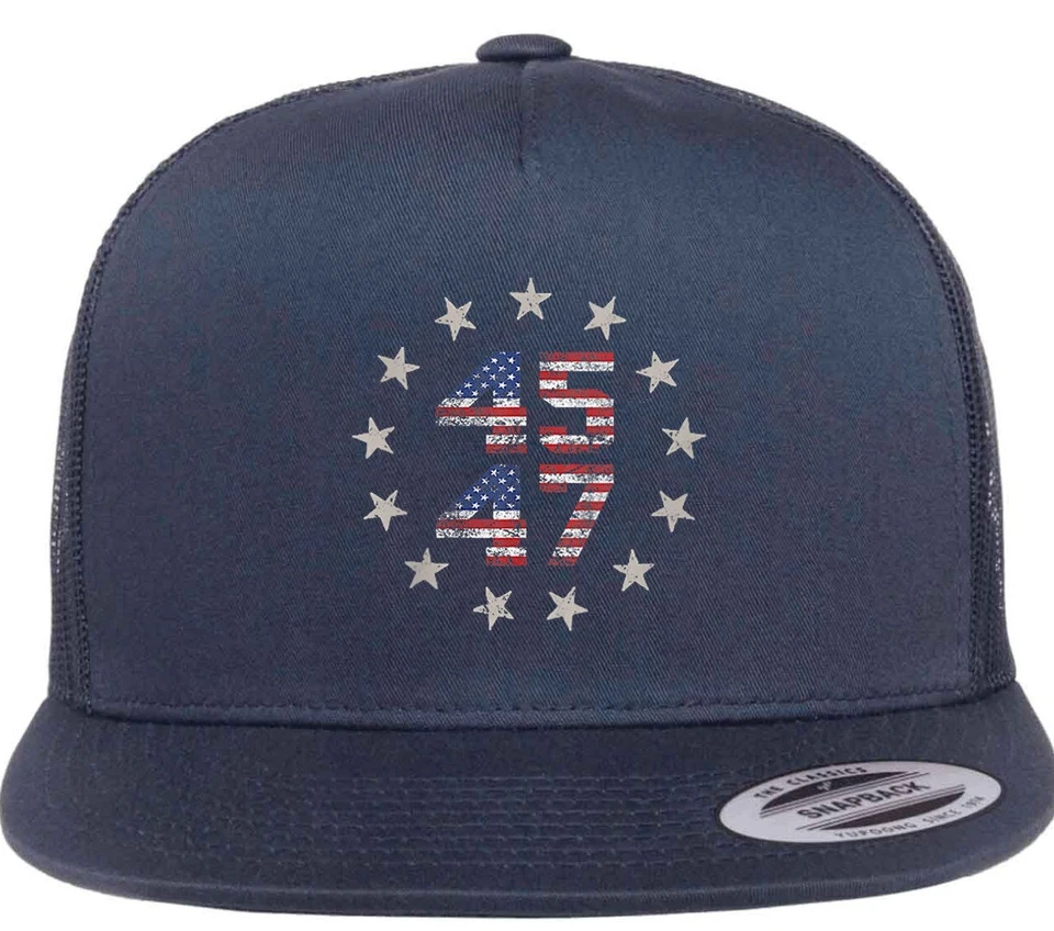 Gorra Trump Vance 2024 MAGA Never Surrender Fight Camo Eagle 45 47 Trucker Foto 2 de 4