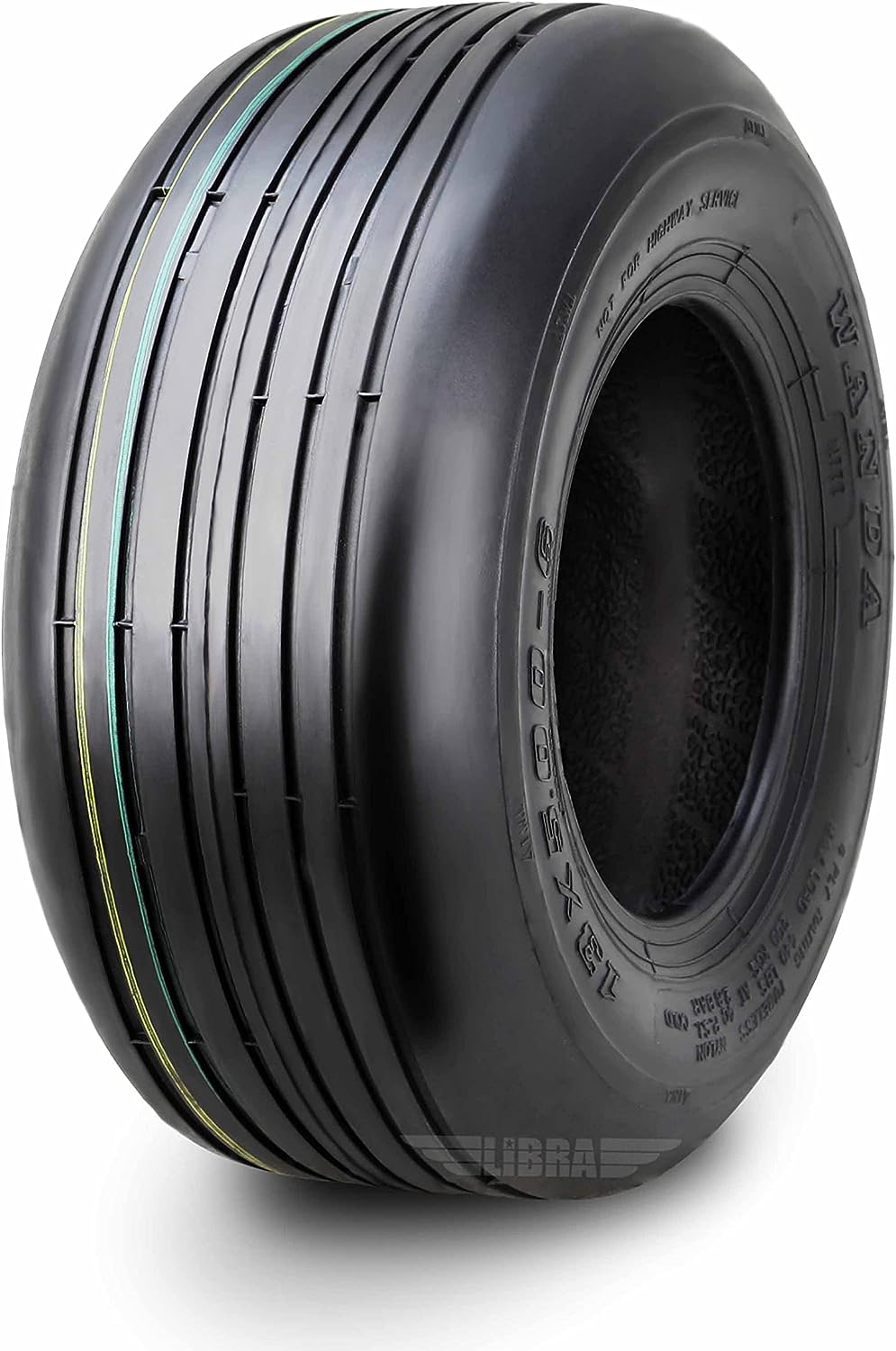 13X6.50-6 Rib Lawn Mower Utility Cart Turf Tires 13X6.5X6 /4 Ply- 13081