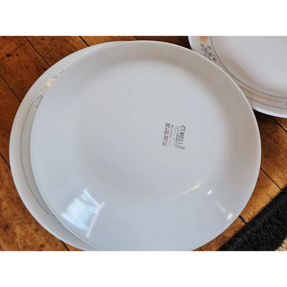 9 Vtg Corelle Apricot Grove Bread & Butter / Dessert Plates Discontinued Pattern - Image 3 of 4