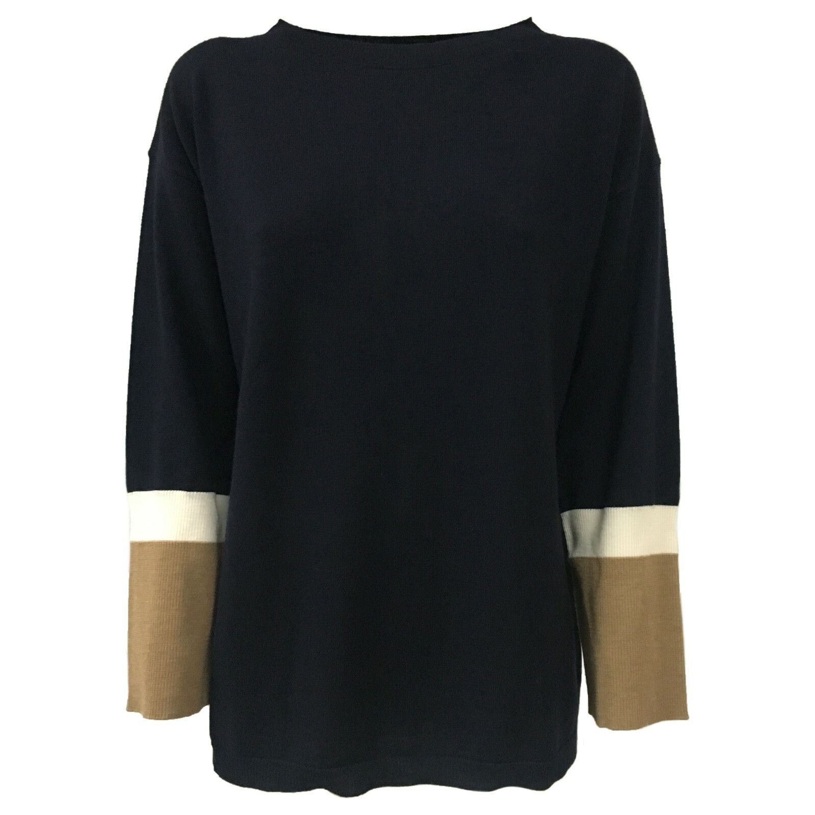 Maglia donna поверх girocollo ANNA SERAVALLI мод S731 100% lana СДЕЛАНО В ИТАЛИИ