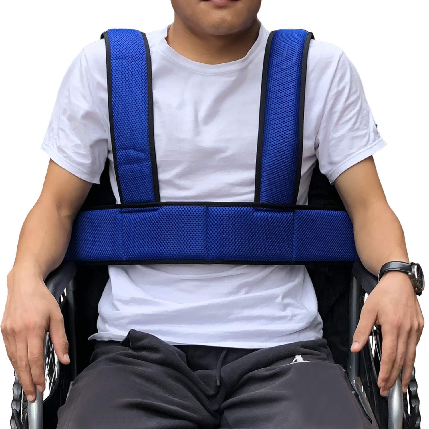 Wheelchair Seat Belt Torso Support Vest for Patient, Elderly & Disabled, Adju...