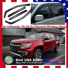 For Chevrolet Colorado 2015-2022 In-Channel Vent Window Visors Guard Deflectors