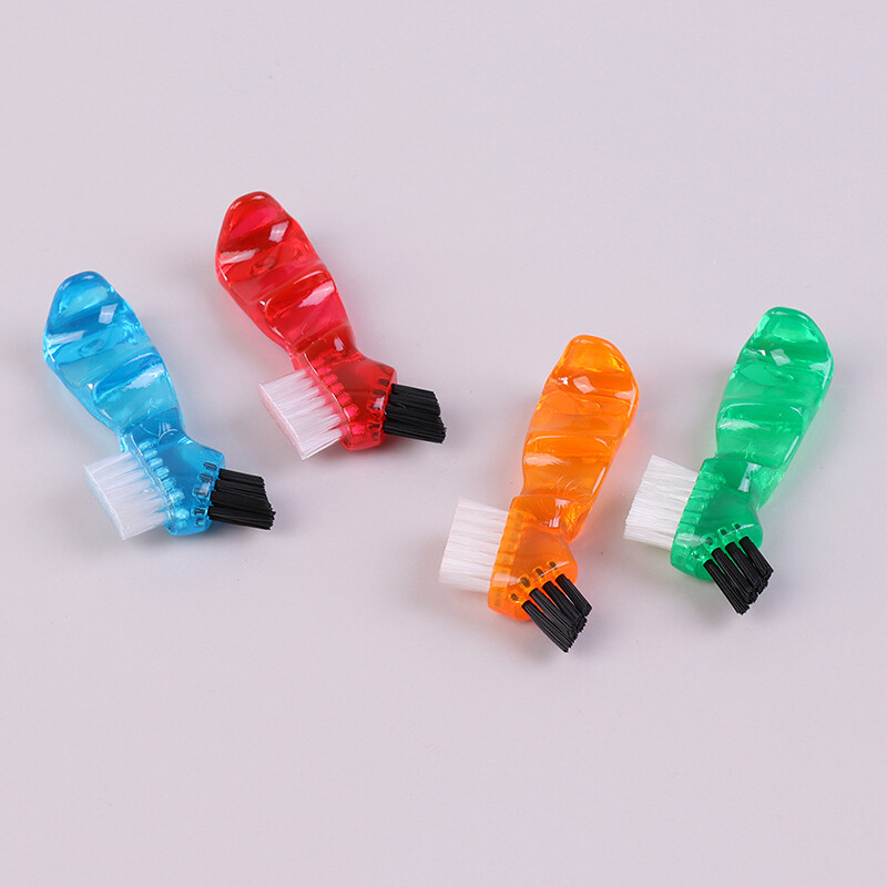 Denture Toothbrush False Teeth Cleaning Brush Ergonomic Handle Bristles