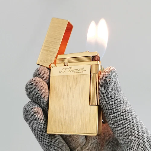 2025 DP Double Flame Brushed Lighter Ping Sound Smoking Cigarette Tool Men Gift