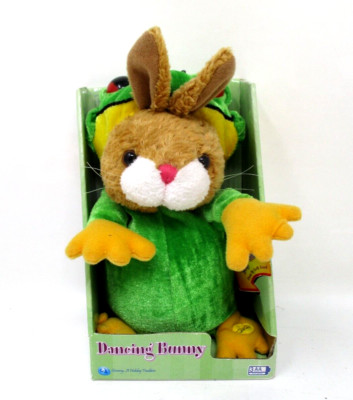 Gemmy Dancing Bunny Animated Plush in Frog Costume Easter 2003
