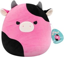 Squishmallows Original 12 Inch Pollyanna the Black & Pink Cow *BRAND NEW*