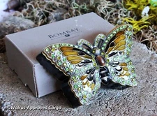 BOMBAY BUTTERFLY TRINKET BOX -NEW IN BOX- LET CHIC DÉCOR AND ORGANIZATION FLY!