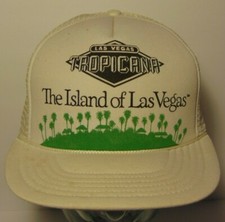 Vintage 1980s LAS VEGAS TROPICANA HOTEL CASINO SNAPBACK TRUCKER HAT CAP HIPSTER