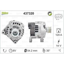 VALEO Generator Lichtmaschine 120A 14V f�r BMW 3er Coupe Z3 Roadster