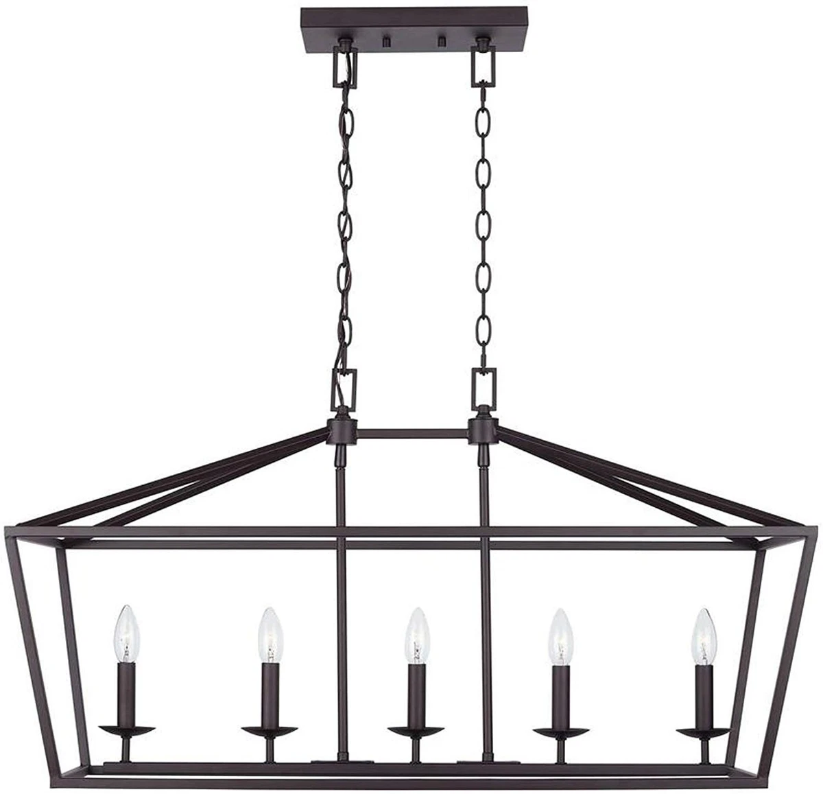 Caged island chandelier deals