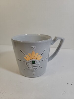 Starbucks | 2014 Anniversary  Sirens Eye  Ceramic Coffee Mug | Color: Light Gray