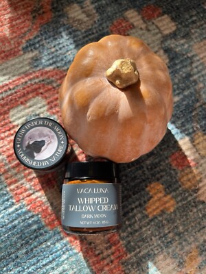 Whipped Tallow Cream With Pumpkin Spice Sea Buckthorn Handmade Grass-Fed Beef
