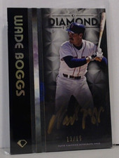 2023 TOPPS DIAMOND ICONS WADE BOGGS GOLD INK AUTO  13/15 RED SOX