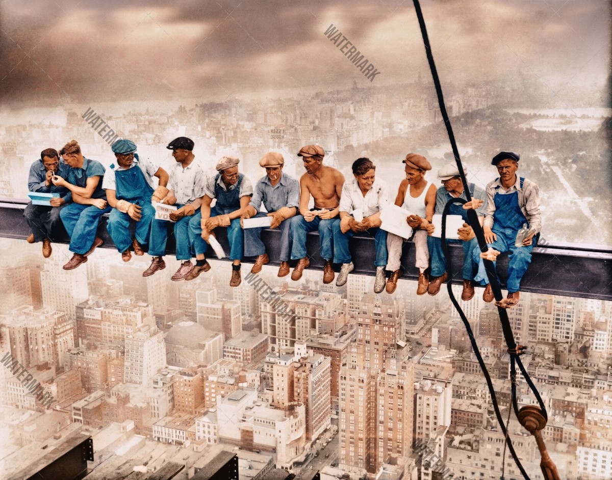 最終値下げ　ヴィンテージ Lunch atop a Skyscraper 絵画 最終値下げ ヴィンテージ Lunch atop a Skyscraper 絵画 最終値下げ